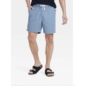 Men's Vintage 7" Relaxed Pull-On Shorts Goodfellow & Co Blue Size M Medium